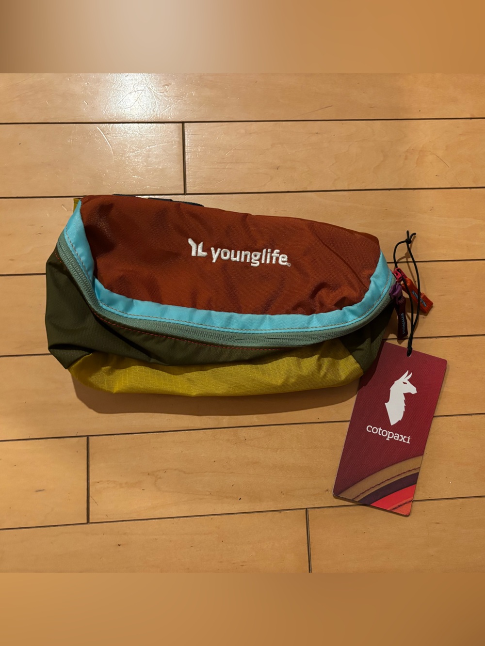 Cotopaxi Young Life Multicolor Waist Pack - Rust/Turquoise/Olive